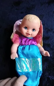 1999 Lauer Toys Water Babies Baby Doll in Pull String Butterfly Outfit 9" - Picture 1 of 6