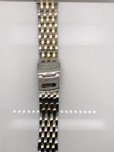 Breitling Two Tone Stainless Steel Strap Deployment Buckle 22-18mm 431D - Picture 1 of 6