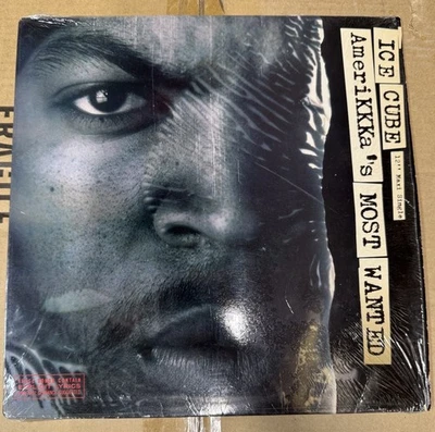 ICE CUBE - AMERIKKKA'S  MOST WANTED - ORIGINAL 12" MAXI SINGLE VINYL  - 1990 - Image 1 of 3