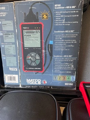 Matco MD-1052 Herramientas Asesor de Escaneo + Kit de Herramientas de Escaneo Digital ABS/SRS (Como Nuevo) Foto 1 de 4