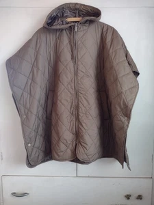 Zella Chaleco Acolchado Poncho Chaqueta Longline Marrón Tostado Abrigo Talla Única Athleisure  - Imagen 1 de 8