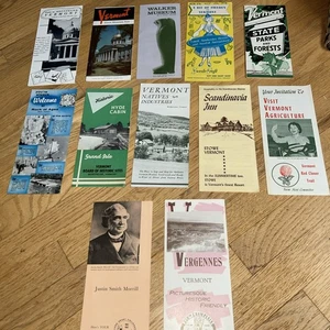 12 1959 - 1961 Vintage VERMONT Tourist Promotional Brochures Lot #2 - Picture 1 of 14