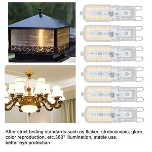 110-140V 6pcs G9 LED Bulb 5W Transparent Cover 22LED Dimmable G9 Light Bulb OU - Picture 1 of 24