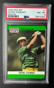 1990 Pro Set Special Payne Stewart PSA 8 Golf - Bild 1 von 2