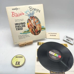 Irving Fields Trio- Bikinis And Bongos - Hawaiian ... EX/VG+ Ultrasonic Clean - Picture 1 of 4