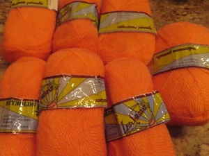 Lote De Colección 7 Hilos Acrílicos/Mohair/Lana Reynolds Francia Salmón - Imagen 1 de 4