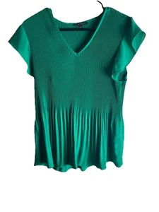Adrianna Papell Green Top Sz Medium/ Used - Picture 1 of 5