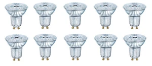 10x OSRAM LED Star PAR16 Reflektor 4,3W = 50W GU10 warmweiß EEK:F (Spektrum A-G) - Bild 1 von 6