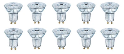10x OSRAM LED Star PAR16 Reflektor 4,3W = 50W GU10 warmweiß EEK:F (Spektrum A-G) - Bild 1 von 4