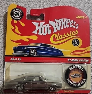 Hot Wheels Classics Series 4 '67 DODGE CHARGER (Chrome) - Picture 1 of 2