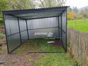 Blechgarage 3x4x2,14m Carpot verzinkte Fertiggarage inkl. Lieferung 13779 !! - Bild 1 von 3
