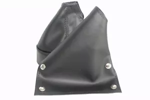 Fits Datsun 240z, 260z, 280z Leather Manual Shift & E-Brake Boots SET Black - Foto 1 di 5