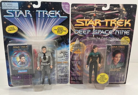 Star Trek Deep Space Nine Lot of 2 Different Lieutenant Jadzia Dax ActionFigures Cover