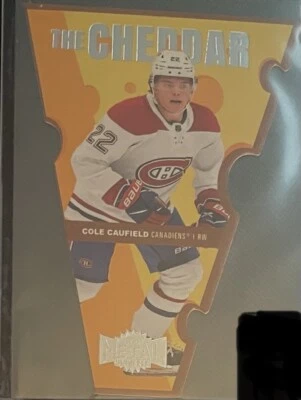 Cole Caufield The Cheddar 2021-22 NHL Metal Universe Skybox Hockey #TC-4 Rookie - Image 1 of 2