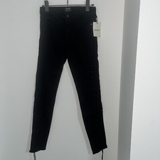 new Bardot black lace up side jeans size 9 rrp $159.99 sold out 