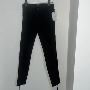 new Bardot black lace up side jeans size 9 rrp $159.99 sold out - Picture 1 of 7