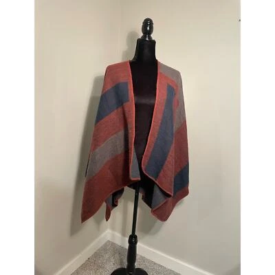 Mantón envolvente tejido a rayas BB Dakota Colorblock Foto 1 de 4