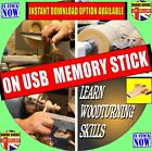 WOODTURNING LATHE LESSONS CENTERWORK FACEWORK SKILLS & PROJECTS GUIDE USB STICK
