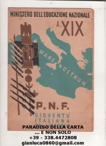 PAGELLA SCOLASTICA - Anno scolastico 1940/41 XIX°, Gioventù Italiana Littorio  - Picture 1 of 1