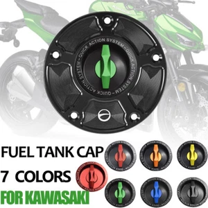 Fuel Tank Cap For KAWASAKI Z750 Z800 Z1000 SX R ZZR1400 ZX6R ER6R CNC - Picture 1 of 22