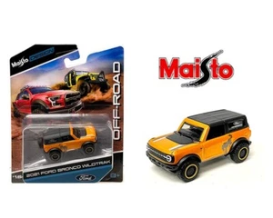 1:64 Off Road 2021 Ford Bronco WildTrak – Orange Model by Maisto 494-22D - Picture 1 of 1