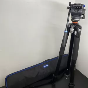 Benro Abeo Plus 323CT Carbon Tripod with S4 Fluid Video Head & Case. USED - Picture 1 of 22
