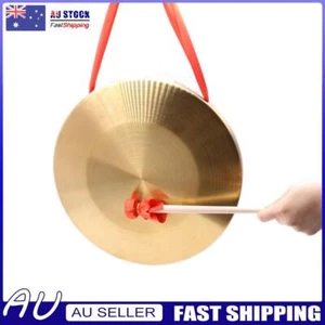15.5cm Gong with Hammer Drumstick Brass Hand Gong Folk Musical Toy for Kids - Picture 1 of 8