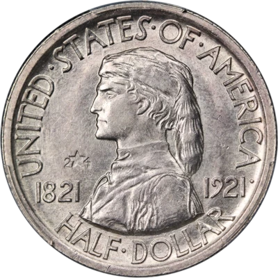 1921 Missouri 2x4 Commem Half Dollar PCGS Unc Details Great Eye Appeal - Image 1 of 4
