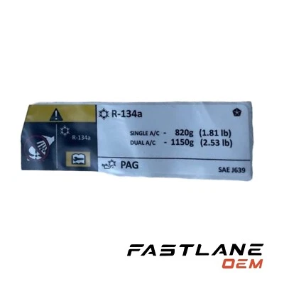 2016-2020 DODGE GRAND CARAVAN AIR CONDITIONING SYSTEM LABEL NEW OEM 68190190-AA - Image 1 of 4