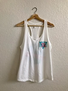 NEW Retro City Surf Plano White XL Racerback Workout Tank Top - Picture 1 of 4