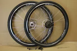 QR 700c 28" Hybrid Fahrrad Scheiben-/Felgenbremse Laufradsatz 6/7/8/9 Gang Kenda 35c/38c/42c - Bild 1 von 6