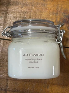 JOSIE MARAN Argan Sugar Balm Body Scrub, 10 fl oz, WATERMELON, Made in USA, NEW - Picture 1 of 3