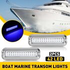 42LED Boat Light Underwater Marine Transom Lights 316 Stainless Steel Pontoon US