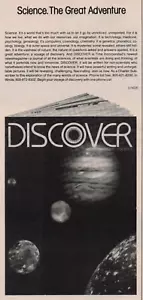 1981 Vintage Print Ad Discover Science The Great Adventure Magazine - Picture 1 of 2