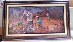 Original Ölgemälde auf Leinwand ALONG THE TRAIL Ethelyn Colman 2002, 29,5 x 17,5 - Bild 1 von 10