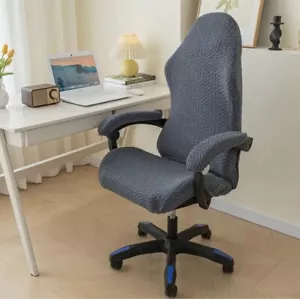 Gaming Chair Slipcover Stretch Seat Chair Cover for Leather Computer Reclining ! - Picture 1 of 6