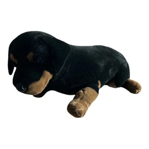 Prima Classic Collection 27” Peluche REALISTA Perro Rottweiler Grande - Imagen 1 de 8