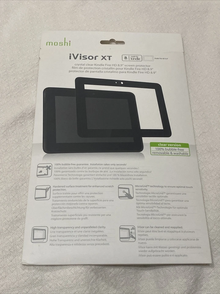Moshi iVisor XT Kindle Fire HD 8.9” Protector Clear Version - Image 1 of 2