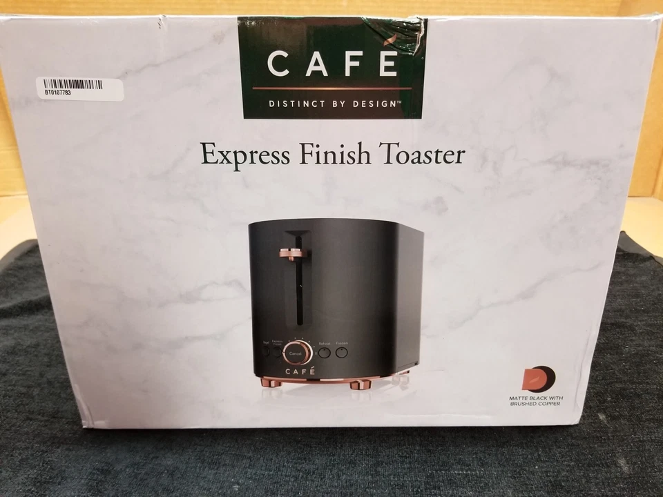 Matte Black Café Express Finish 2-Slice Toaster | Extra-Wide Slots, 2-Slice - Image 1 of 4