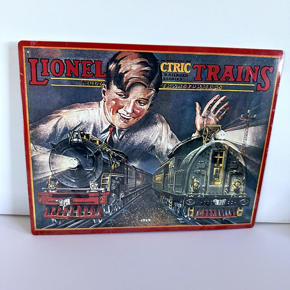 Lionel Trains 1929 Catalog Cover Replica Metal Sign Collectible 1992