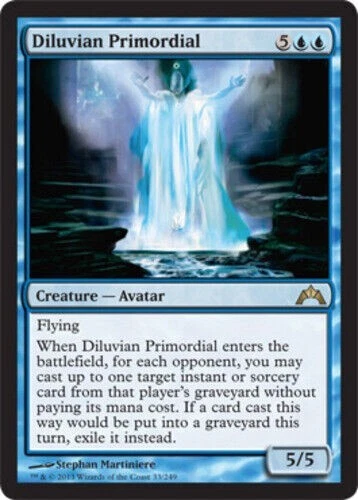FOIL Diluvian Primordial SP Gatecrash MTG Magic the Gathering Blue English Card - Image 1 of 1