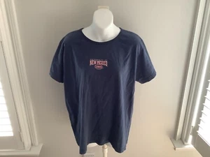 VINTAGE New Mexico Lobos Shirt Size XL Blue Short Sleeve Wolf Wear Den - Picture 1 of 5