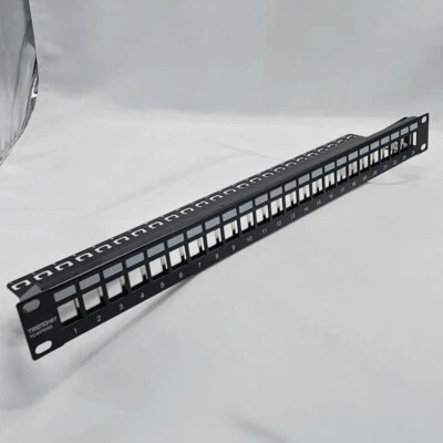 TRENDnet TC-KP24, 24-Port Blank Keystone 1U Patch Panel - Image 1 of 2