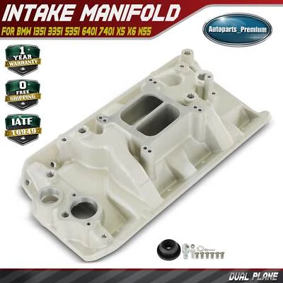 Aluminum Dual Plane 4 Barrel Intake Manifold for AMC V8 GAS 304 360 390 401 Jeep - Image 1 of 4