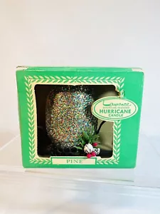1950's Sparkly Glitter Multi-Color Hurricane Candle Holder-Rare Vintage with Box - Picture 1 of 14
