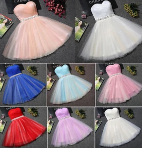 NEW Abendkleider Cocktailkleid Brautjungfern Ballkleid Host Kurz Kleider YRPX - Picture 1 of 21