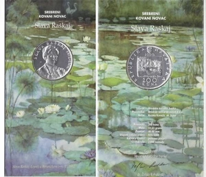 MONEDA CROACIA PLATA PROOF 200 KUNAS AÑO 2000 KM#81 ZLAVA RASKAJ PAQUETE COMO NUEVA - Imagen 1 de 2