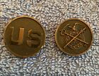 US Army Enlisted Collar Pin PINS Quartermaster WWI, pin back