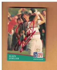 FUZZY ZOELLER Autographed 1991 Pro Set Golf Card Signed - Picture 1 of 1