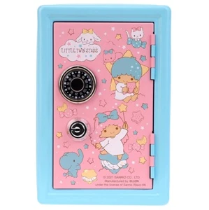 Little Twin Stars Tin Safe Bank Saving Money Box Coin Change Cash Storage Case - Imagen 1 de 4